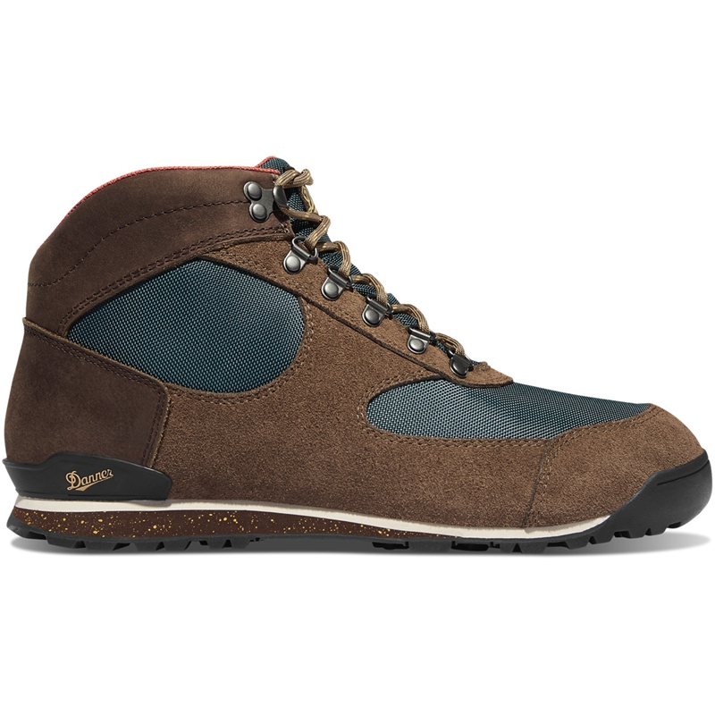 Brown / Blue Women's Danner Jag Dry Weather Hunting Boots | 76250-BAFS