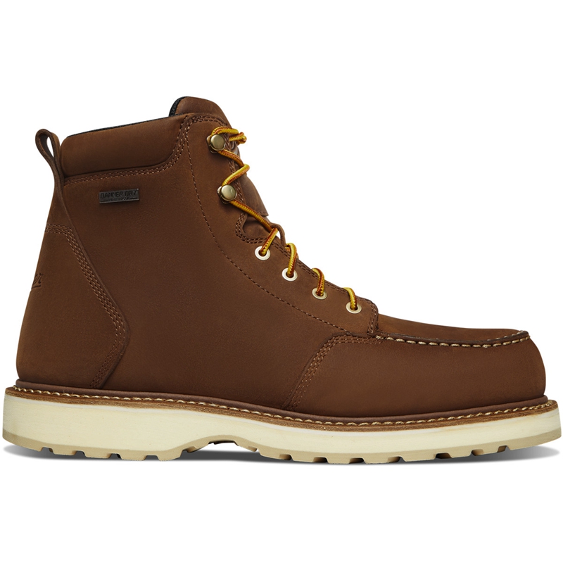 Brown Men's Danner Cedar River Work Boots | 01823-AVEU