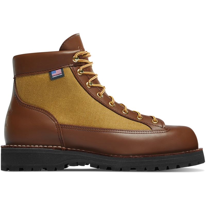 Brown Men's Danner Danner Light Hiking Boots | 41509-DCPE