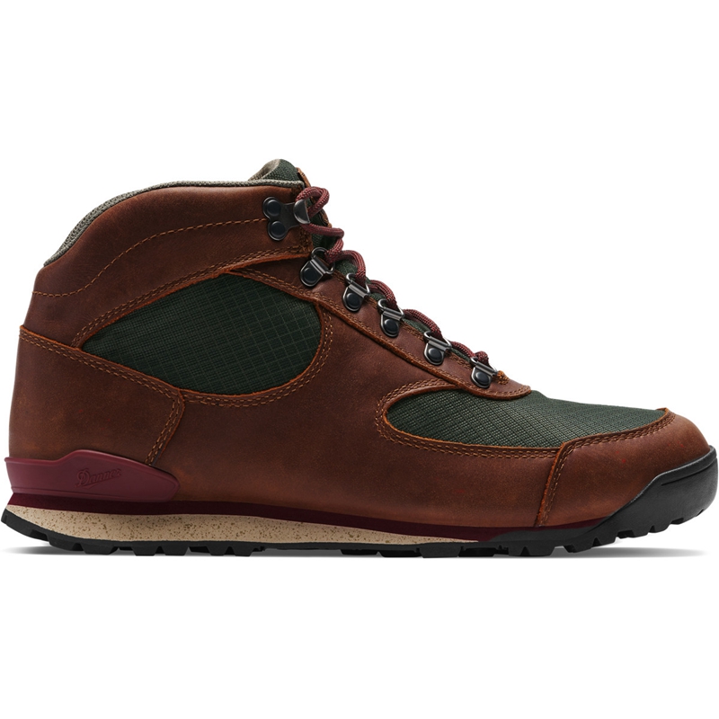 Brown Men's Danner Jag Work Boots | 93506-YCJZ