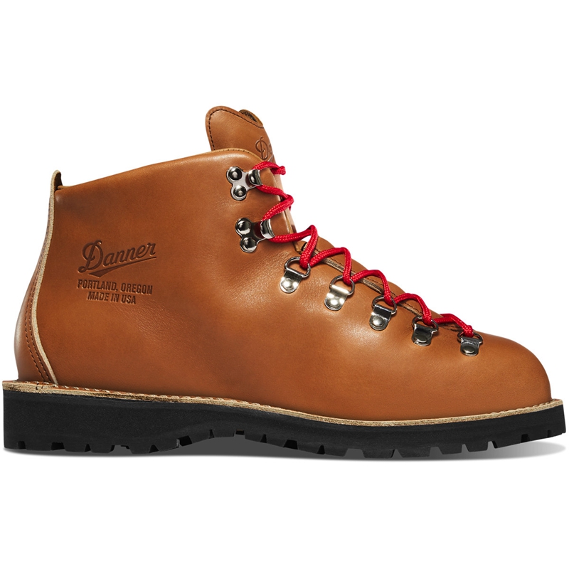 Brown Men's Danner Mountain Light Hiking Boots | 14720-LOYM