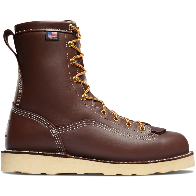 Brown Men's Danner Power Foreman Work Boots | 34105-GXWL