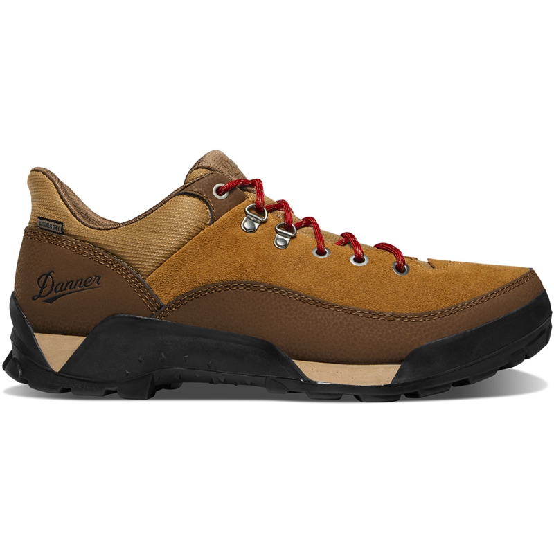 Brown / Red Men's Danner Panorama Low Hiking Boots | 47590-BEVR