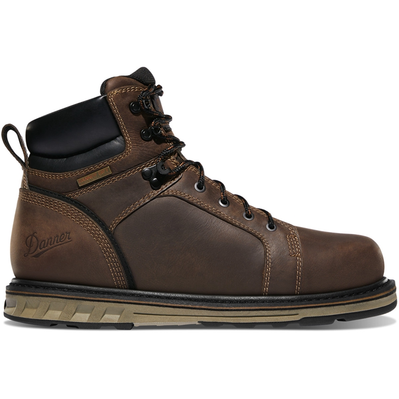 Grey Men's Danner Steel Yard Work Boots | 46019-NORW