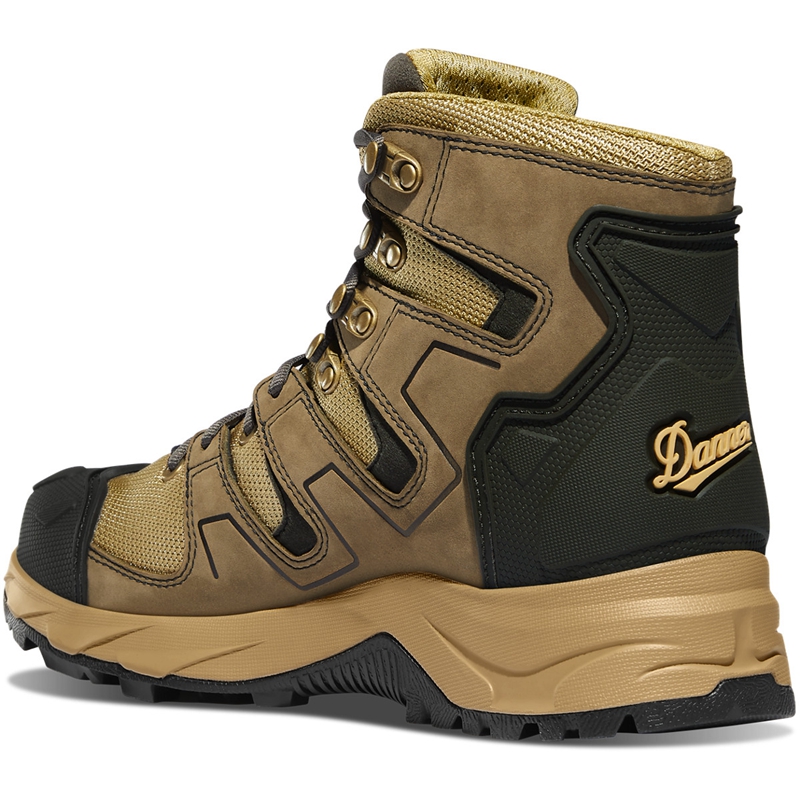 Black / Brown / Grey Men's Danner Downrange Military Boots | 15460-GQXT