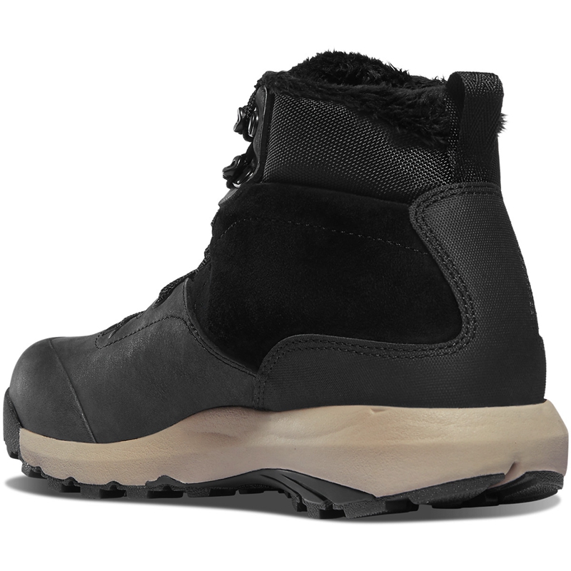 Black / Grey Women's Danner Inquire Mid Insulated Combat Boots | 26591-QOJL