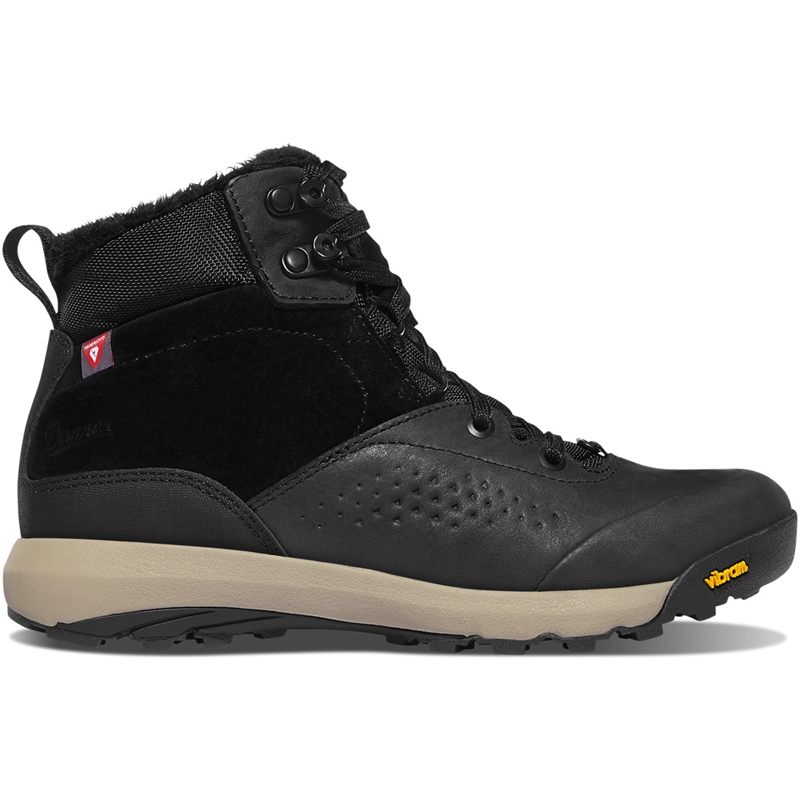 Black / Grey Women\'s Danner Inquire Mid Insulated Combat Boots | 26591-QOJL