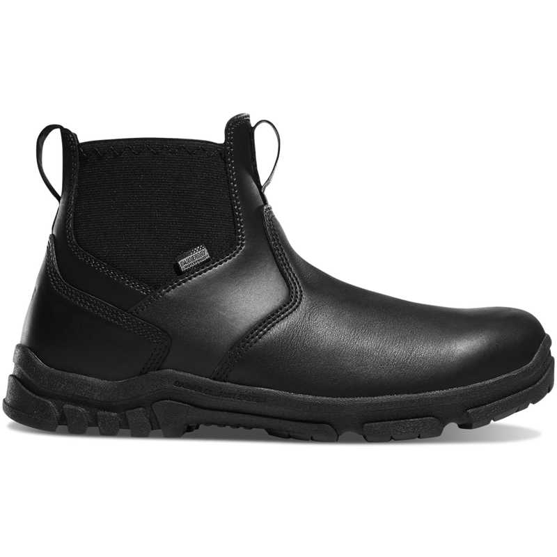 Black Men\'s Danner Lookout Station Office Tactical Boots | 24135-QSHK