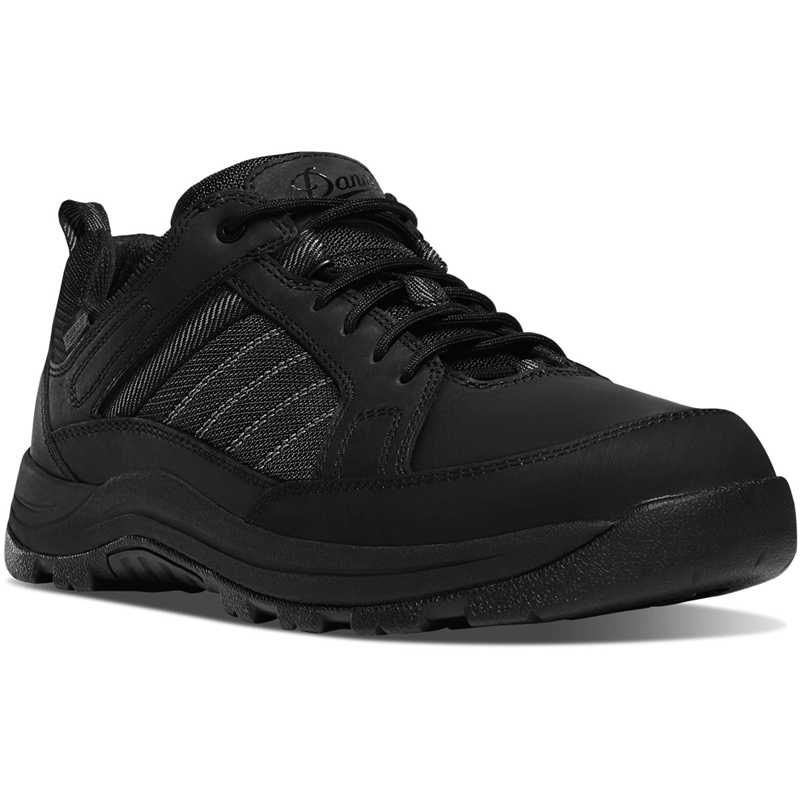 Black Men's Danner Riverside Work Shoes | 91867-ZRPW