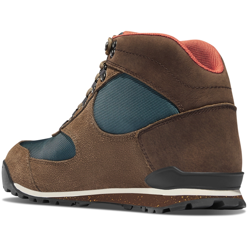 Brown / Blue Men's Danner Jag Dry Weather Work Boots | 64027-QZLR