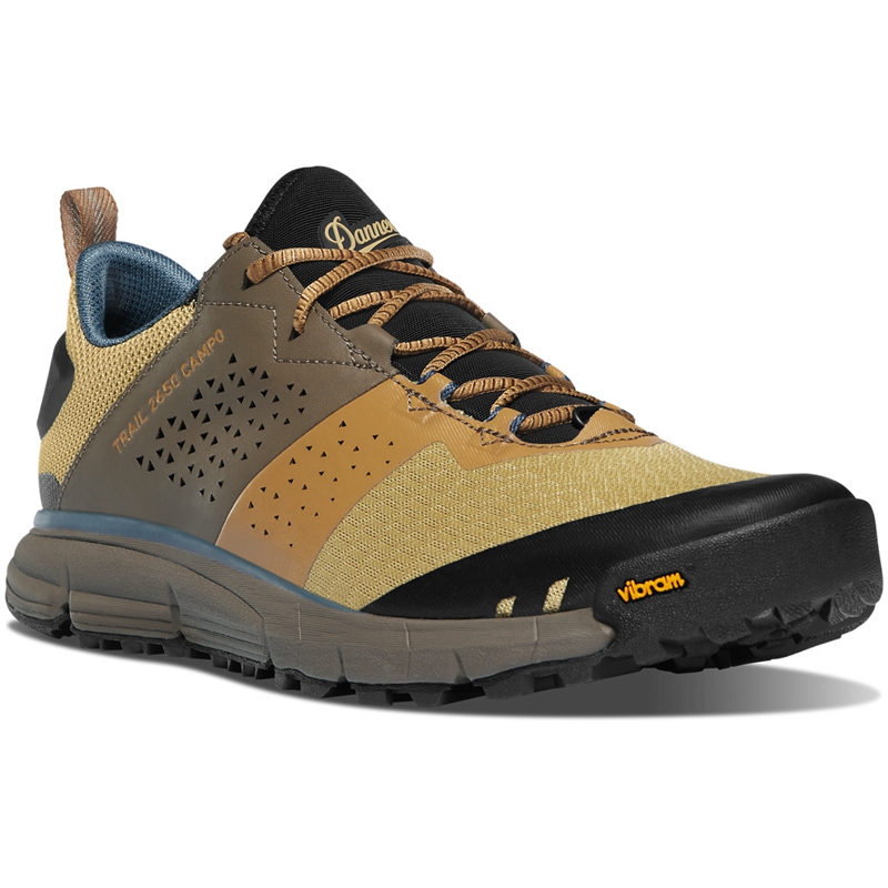 Brown / Blue Women's Danner Trail 2650 Campo Hiking Shoes | 45730-VNTQ