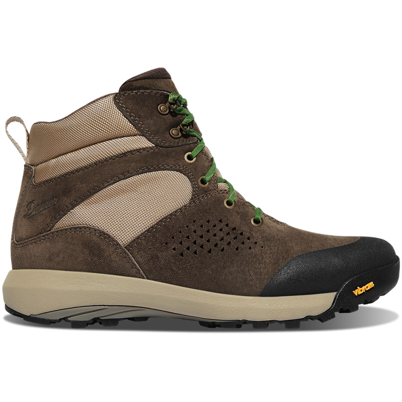 Brown / Green Women\'s Danner Inquire Mid Combat Boots | 40152-FVOX