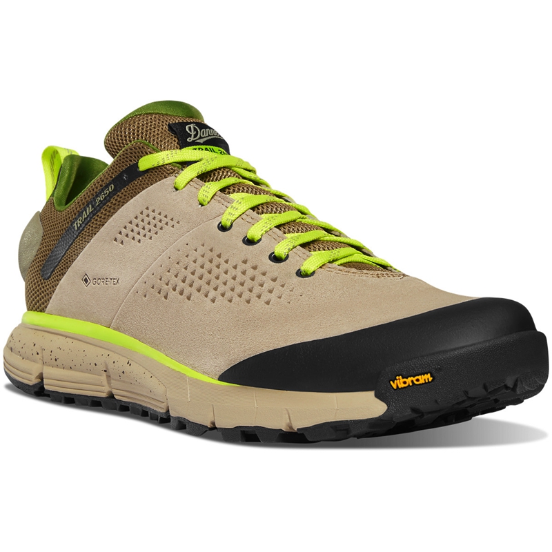 Brown / Green Women's Danner Trail 2650 GTX Work Shoes | 50286-KNGH