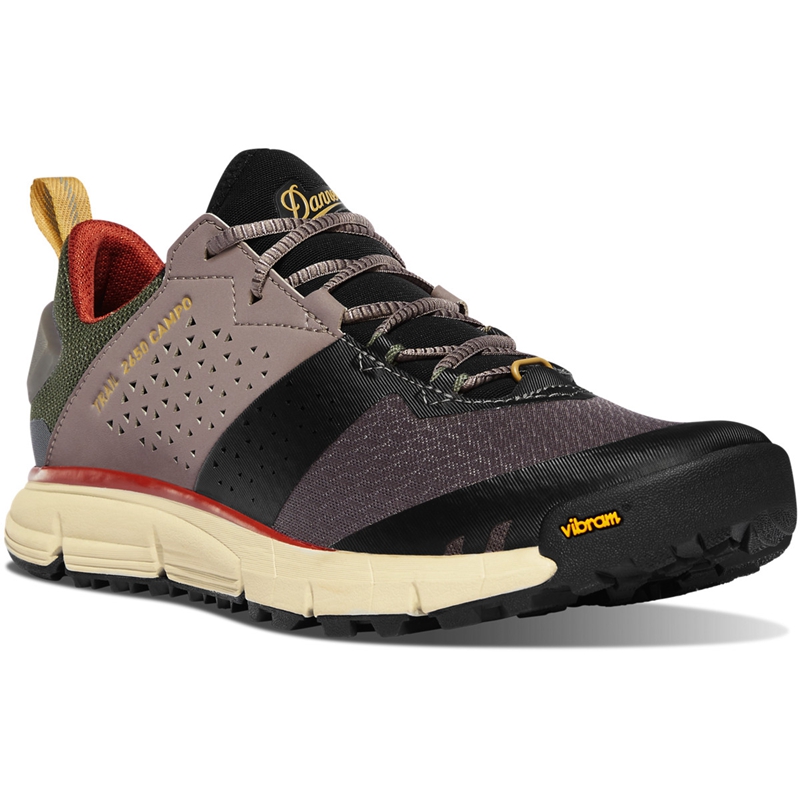 Brown / Green Women's Danner Trail 2650 Campo Hiking Shoes | 92468-NBZV
