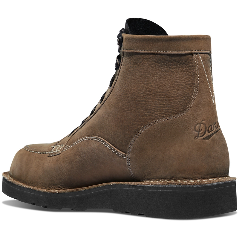 Brown Men's Danner Bull Run Lux Hiking Boots | 67309-PIRG