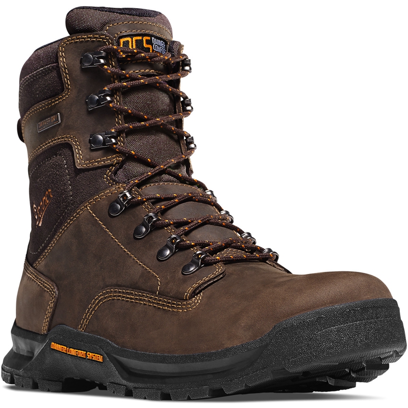 Brown Men's Danner Crafter Work Boots | 95043-HMBA