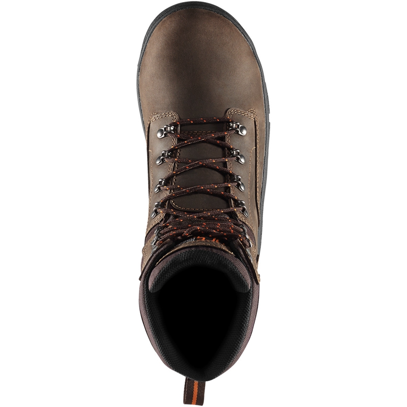 Brown Men's Danner Crafter Work Boots | 95043-HMBA