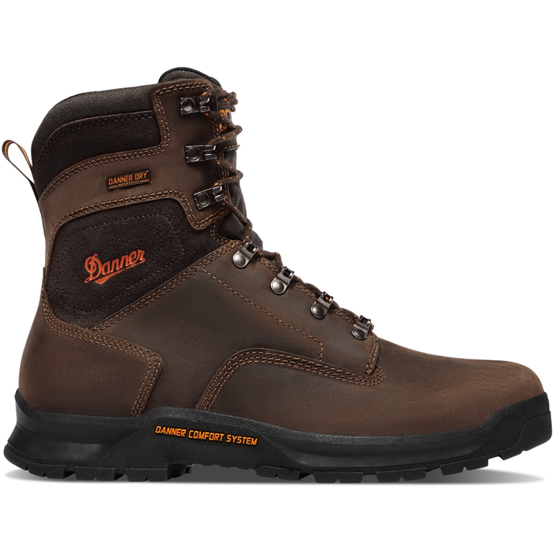 Brown Men\'s Danner Crafter Work Boots | 95043-HMBA