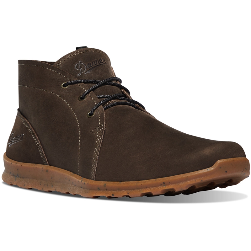 Brown Men's Danner Forest Chukka Hiking Boots | 87049-ZBGU