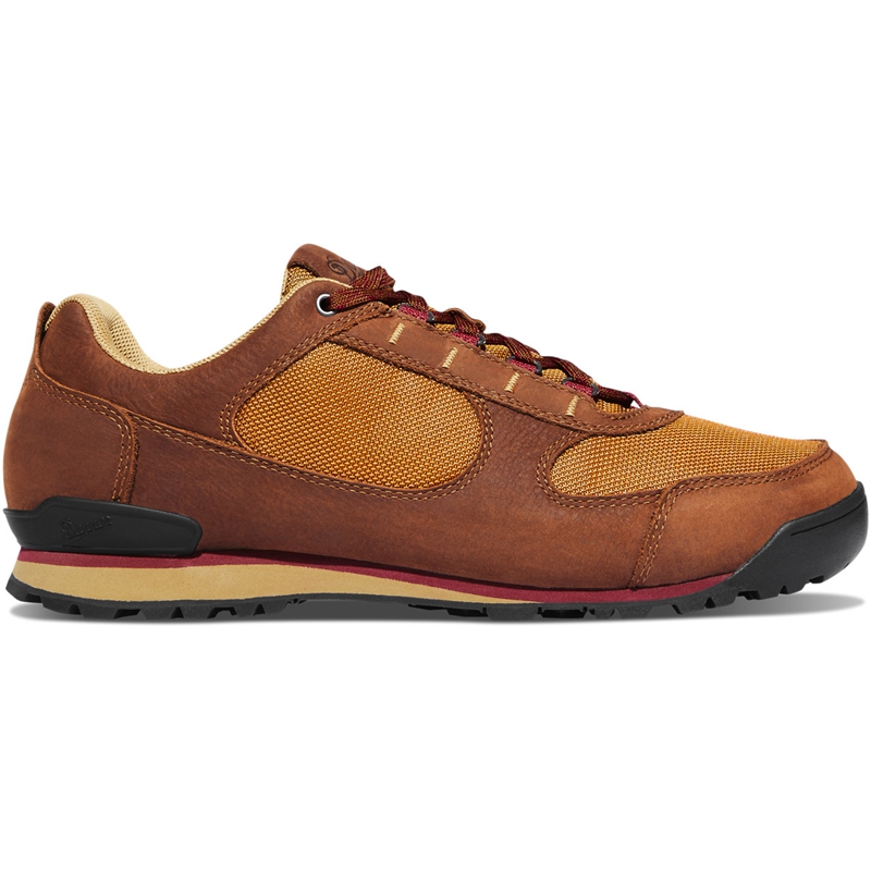 Brown Men\'s Danner Jag Low Work Shoes | 53716-XNAP