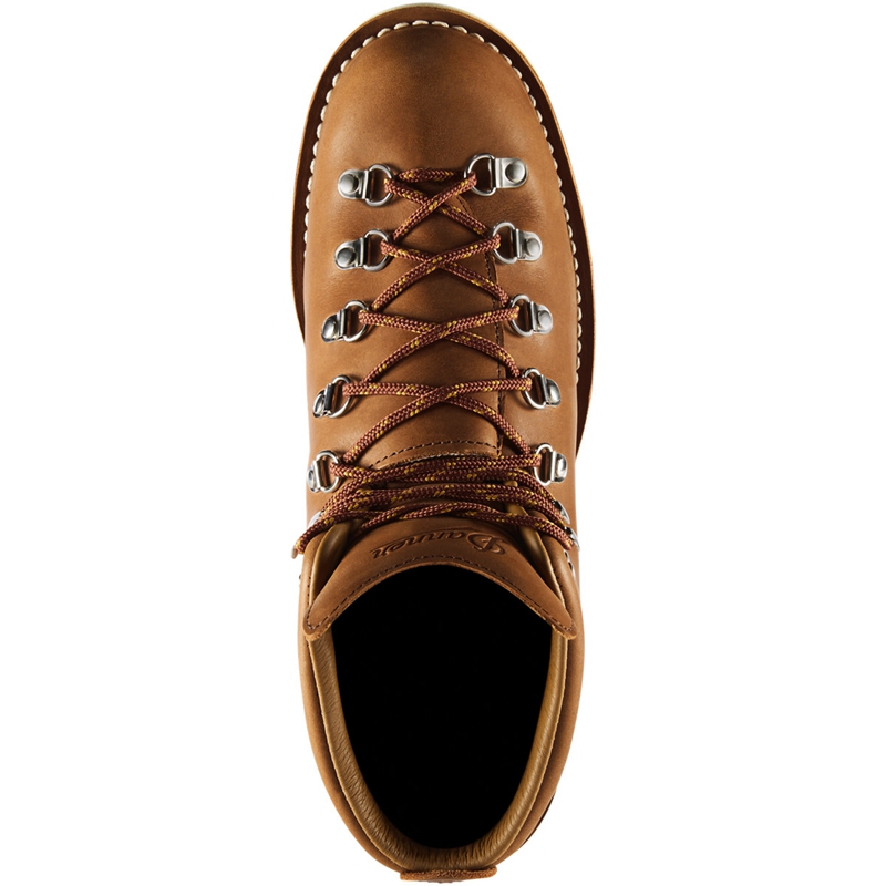 Brown Men's Danner Mountain Light Hiking Boots | 04752-QGSX