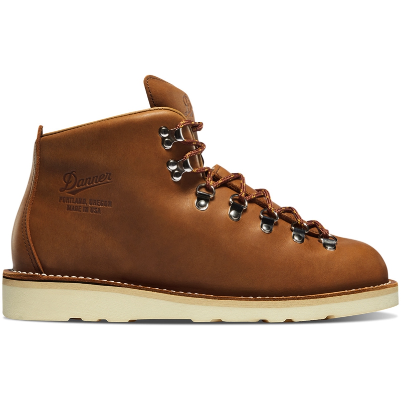 Brown Men\'s Danner Mountain Light Hiking Boots | 04752-QGSX