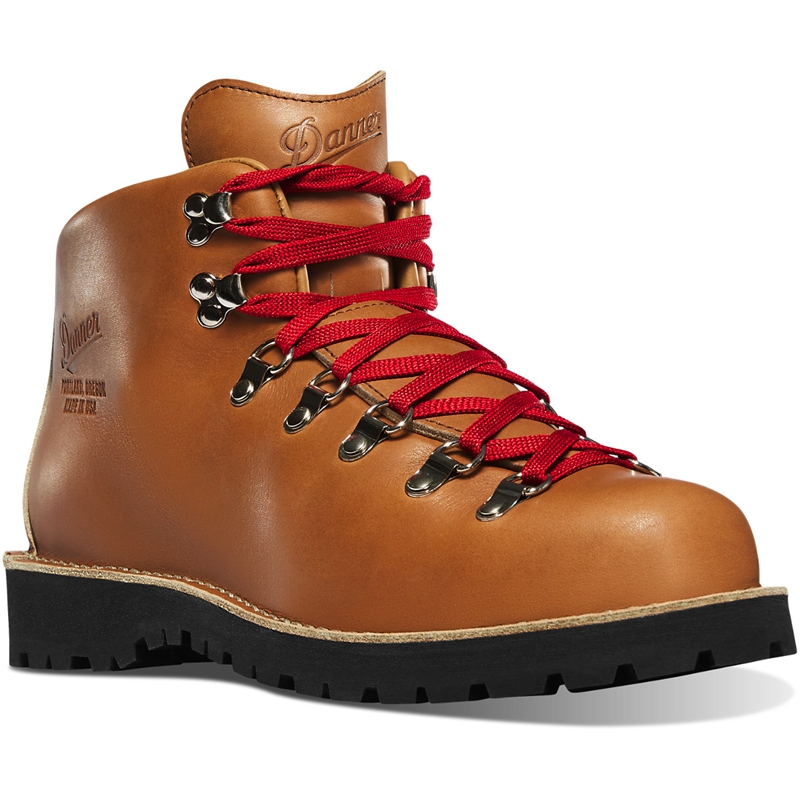 Brown Men's Danner Mountain Light Hiking Boots | 92406-ZUHS