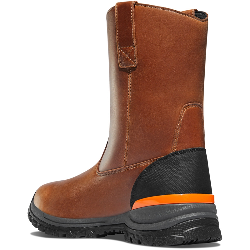 Brown Men's Danner Stronghold Work Boots | 87591-IKDZ