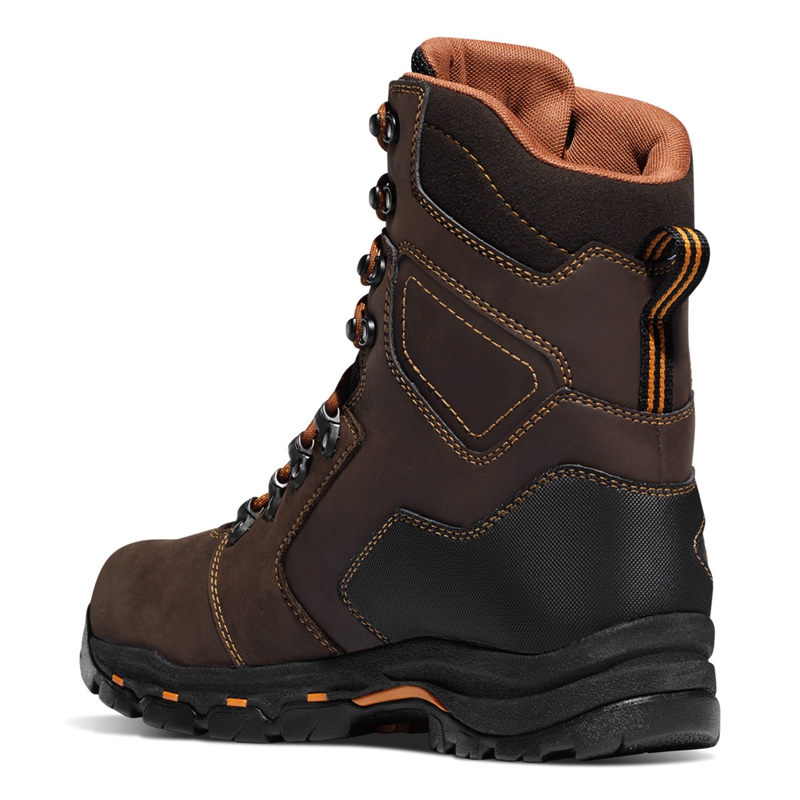 Brown Men's Danner Vicious Work Boots | 60892-HLFO