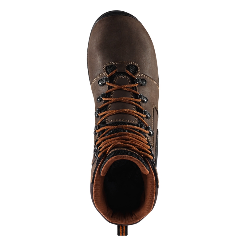 Brown Men's Danner Vicious Work Boots | 60892-HLFO