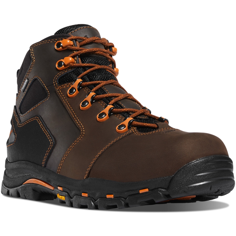 Brown Men's Danner Vicious Work Boots | 98203-EWPR