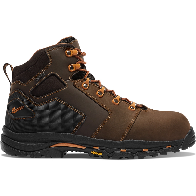 Brown Men\'s Danner Vicious Work Boots | 98203-EWPR