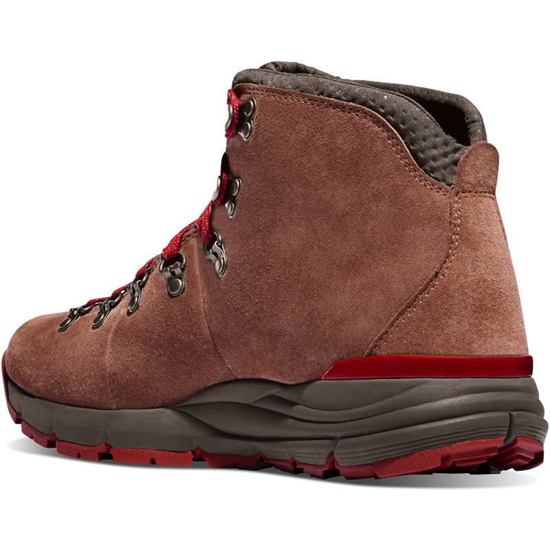 Brown / Red Women's Danner Mountain 600 Hiking Boots | 73926-DBMS
