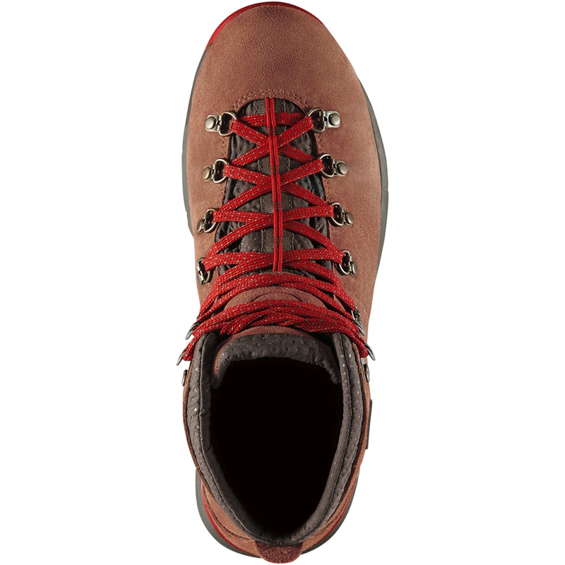 Brown / Red Women's Danner Mountain 600 Hiking Boots | 73926-DBMS