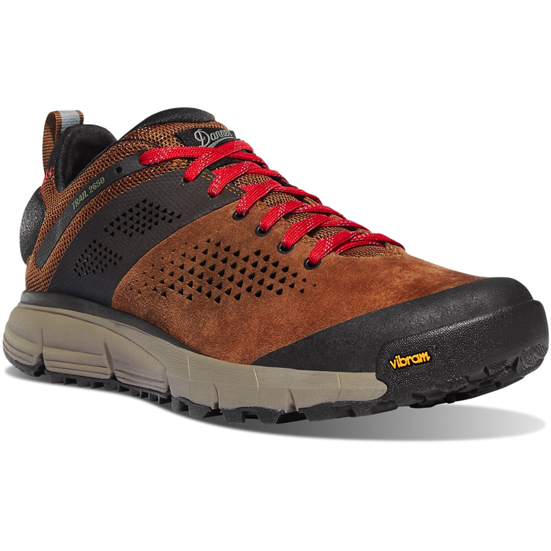 Brown / Red Women's Danner Trail 2650 Work Shoes | 17082-HWIY