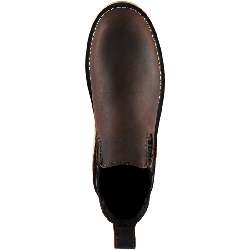 Brown Women's Danner Bull Run Chelsea Boots | 46287-UXTF