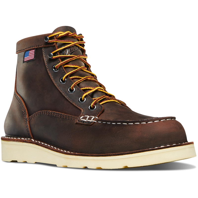 Brown Women's Danner Bull Run Moc Toe Chelsea Boots | 02687-JVEP