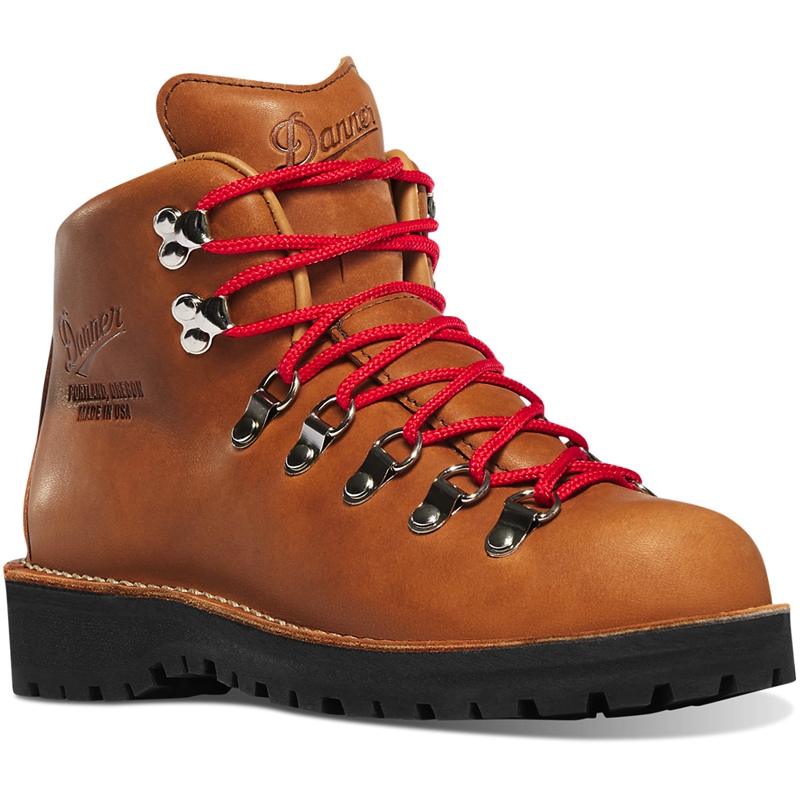 Brown Women's Danner Mountain Light Combat Boots | 96017-RTGP