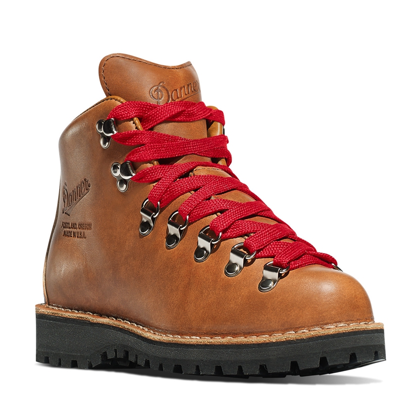 Brown Women's Danner Mountain Light Combat Boots | 98603-YMIK