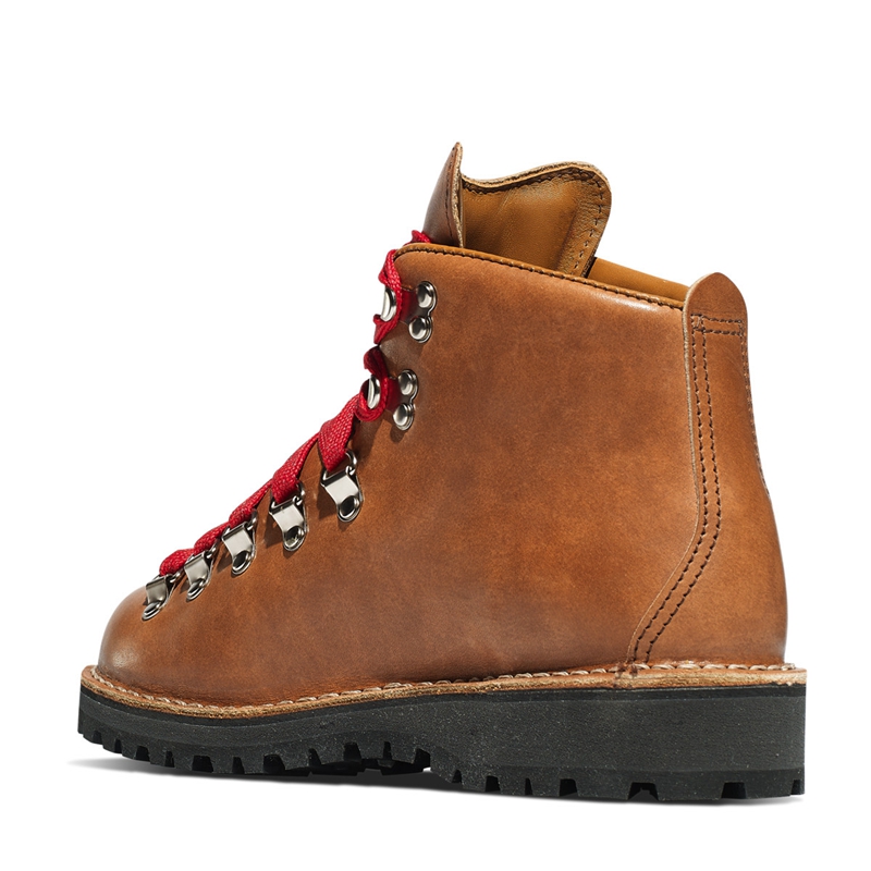 Brown Women's Danner Mountain Light Combat Boots | 98603-YMIK