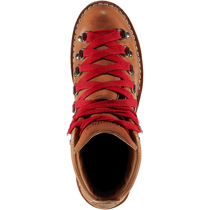 Brown Women's Danner Mountain Light Combat Boots | 98603-YMIK