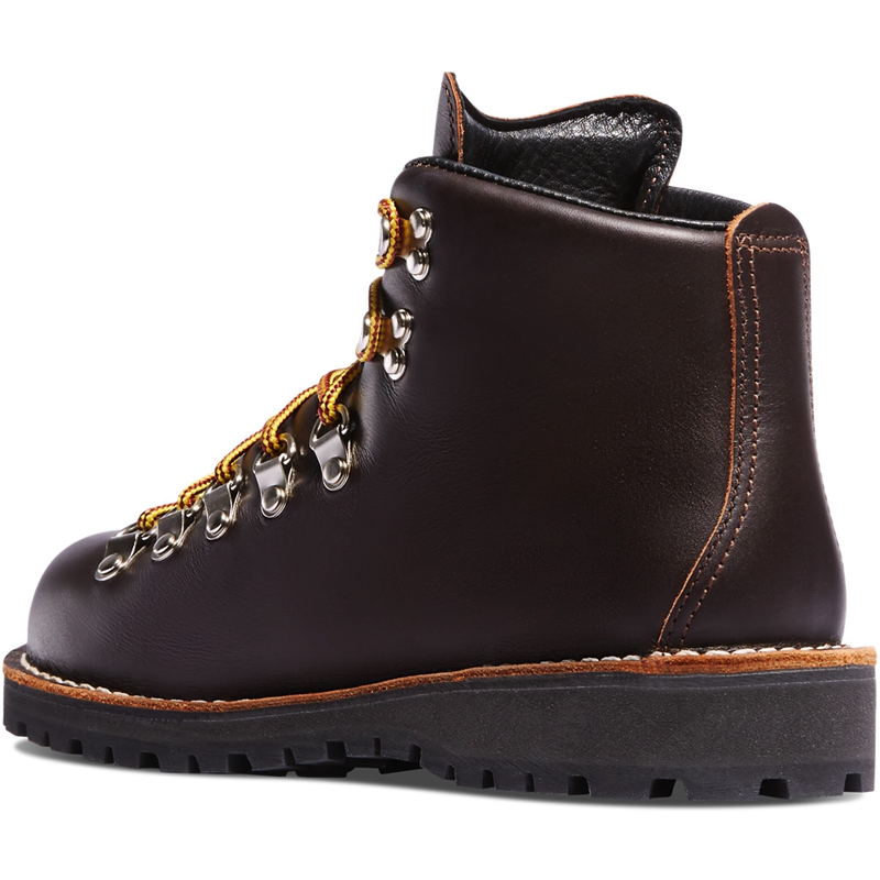 Brown Women's Danner Mountain Light Work Boots | 94130-SGVQ