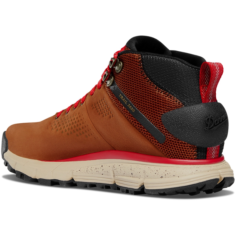 Brown Women's Danner Trail 2650 Mid GTX Hiking Boots | 12568-JXES