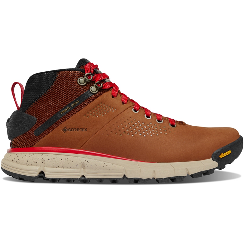 Brown Women\'s Danner Trail 2650 Mid GTX Hiking Boots | 12568-JXES