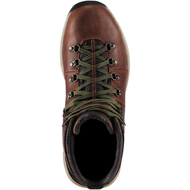 Green Men's Danner Mountain 600 Hiking Boots | 31406-NKCD