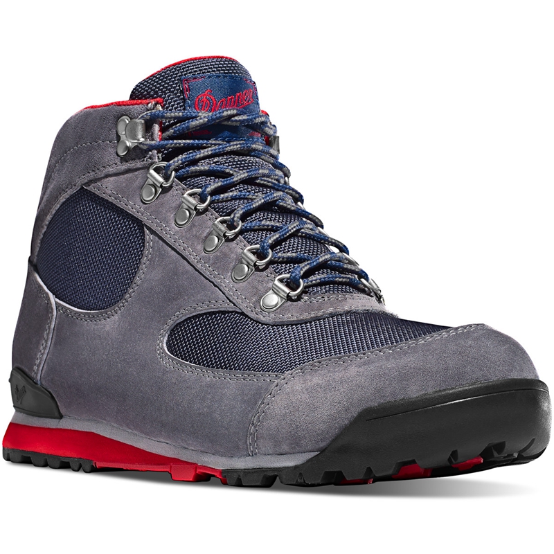 Grey / Blue Women's Danner Jag Work Shoes | 42036-WXJZ