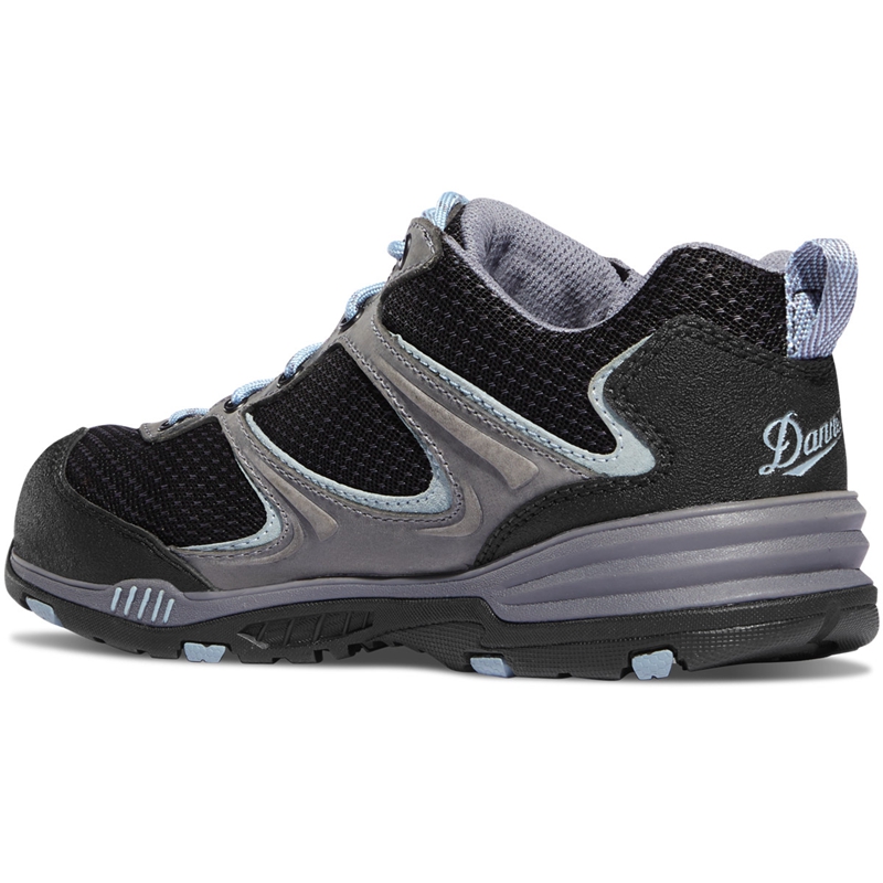 Grey / Blue Women's Danner Springfield Low Work Boots | 38249-NBOQ