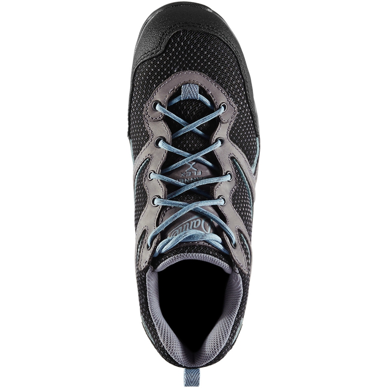 Grey / Blue Women's Danner Springfield Low Work Boots | 38249-NBOQ