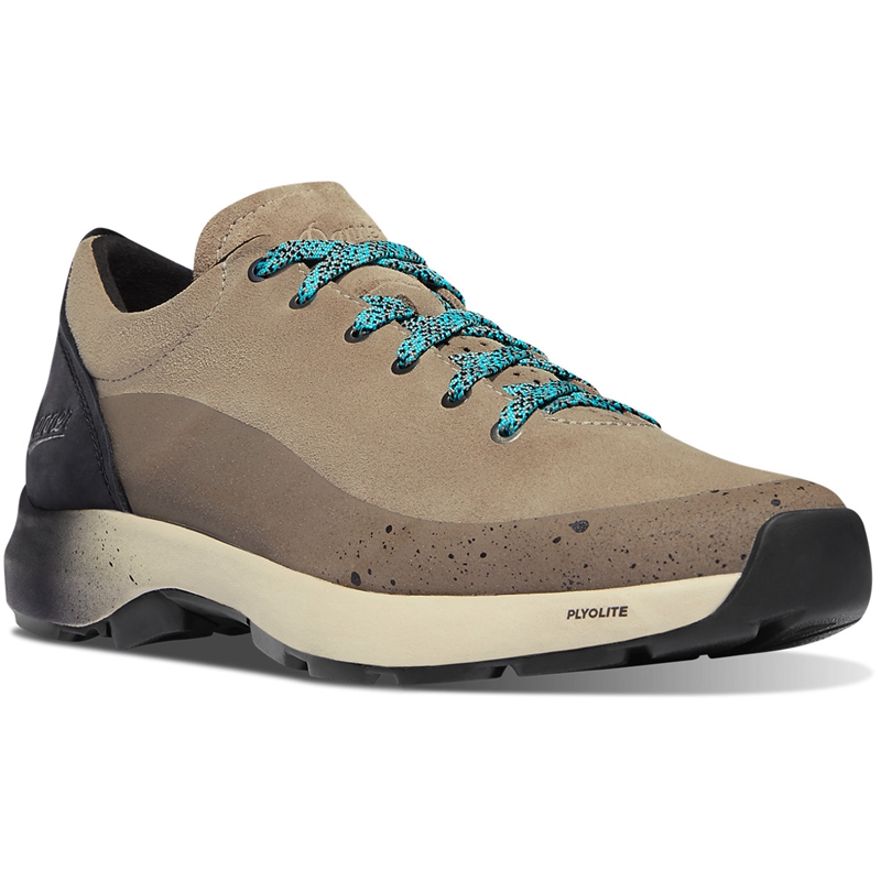Grey Men's Danner Caprine Low Suede Work Boots | 84659-MQEH
