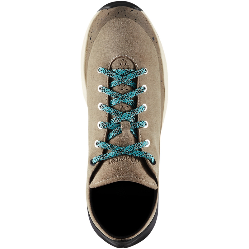 Grey Men's Danner Caprine Low Suede Work Boots | 84659-MQEH